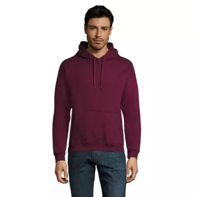 Bluza unisex z kapturem 280 g/m² Sol's SNAKE - Burgundy (S47101-BG)