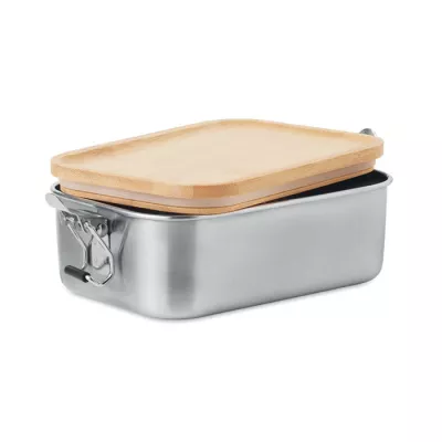Pudełko na lunch stalowe 750 ml SONABOX - Drewna (MO6301-40)