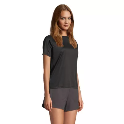 Koszulka sportowa damska Sol's VORTEX WOMEN - Czarny (S04788-BK)