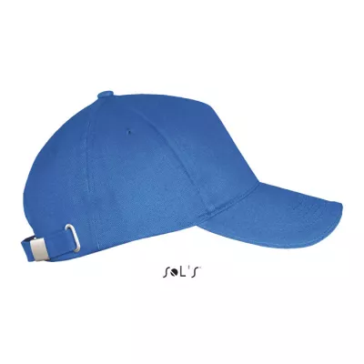 Czapka z daszkiem 5-panelowa 260 g/m² Sol's LONG BEACH - Niebieski (S00594-RB)