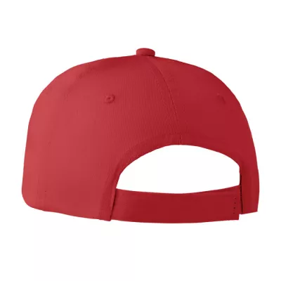Czapka z daszkiem bawełniana 160 g/m² BASIE APOLLO - Czerwony (MO8834-05)