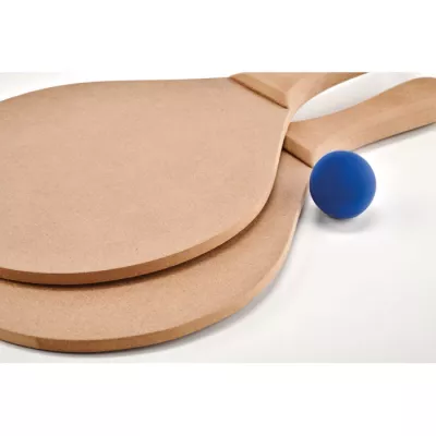 Rakietki do tenisa plażowego z MDF z piłką RAQUET - Drewna (MO6829-40)