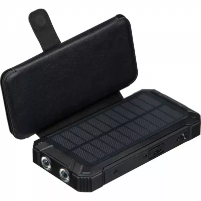 Power bank 20000 mAh solarny PETRA - czarny (3389903)