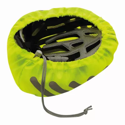 Ochraniacz przeciwdeszczowy na kask rowerowy - żółty (56-0239001)