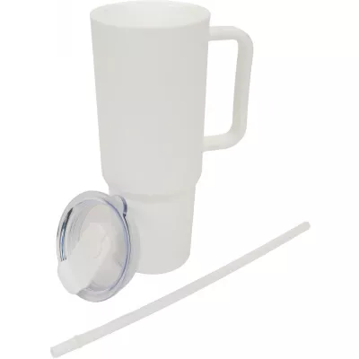 Kubek termiczny z tworzywa XXL 1,2 litra - biały (8468606)