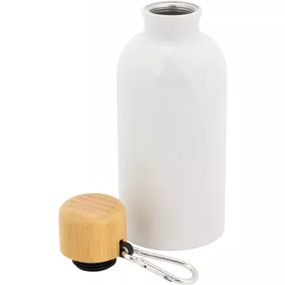 Butelka metalowa 400 ml MARILYN - biały (8497206)