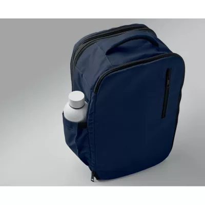Plecak kabinowy z RPET na laptop 15" FLYSAFE - Niebieski (MO2840-04)