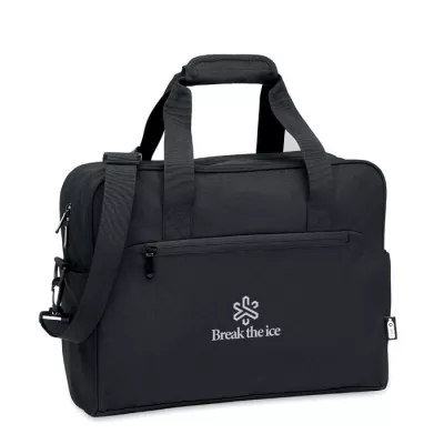 Torba podróżna z RPET z przegrodą na laptop 15" ONBAG - Czarny (MO2373-03)
