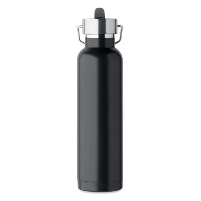 Butelka termiczna ze słomką 660 ml RIFLOW - Czarny (MO2283-03)