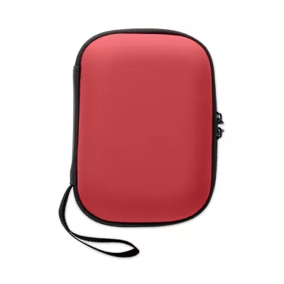 Apteczka pierwszej pomocy w twardym etui z PU CARETWO - Czerwony (MO2818-05)