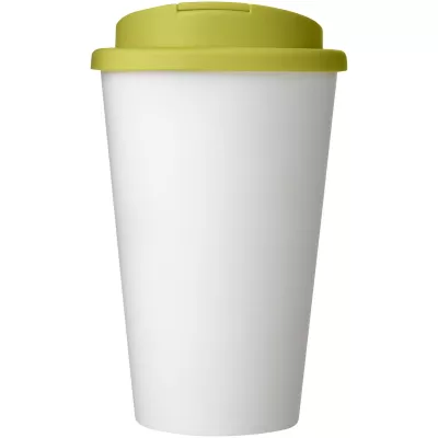 Americano® 350 ml tumbler with spill-proof lid - Biały-Limonka (21069505)