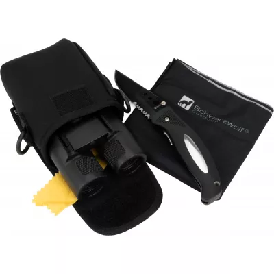 Zestaw turystyczny z lornetką CROSSET - czarny (F4800300SA303)