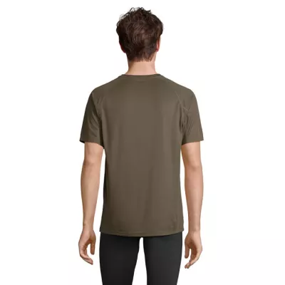 Koszulka sportowa unisex z recyklingu Sol's VORTEX - Army (S04787-AR)