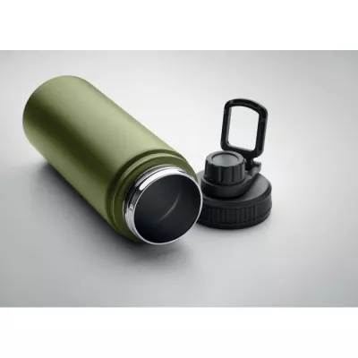 Butelka termiczna z uchwytem 500 ml MILI - Ciemnozielony (MO6774-60)