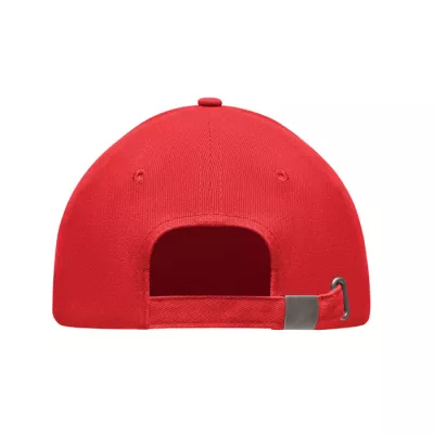 Czapka z daszkiem 5-panelowa 260 g/m² LONG BEACH SINGA - Czerwony (MO6875-05)