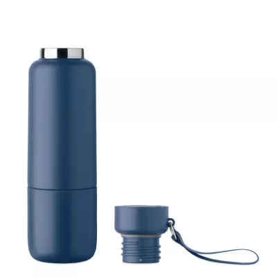 Butelka termiczna stalowa z kubkiem 500 ml NOEKA - Francuski Granat (MO2716-85)