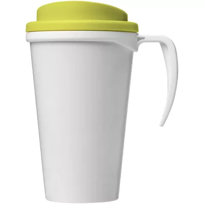 Kubek termiczny z serii Brite-Americano Grande o pojemności 350 ml - Biały-Limonka (21000604)