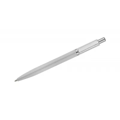 Długopis metalowy z powłoką typu soft touch ELMO - biały (19084-01)