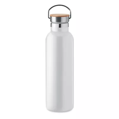 Termos z bambusową pokrywką 750 ml HELSINKI MED - Bialy (MO6372-06)