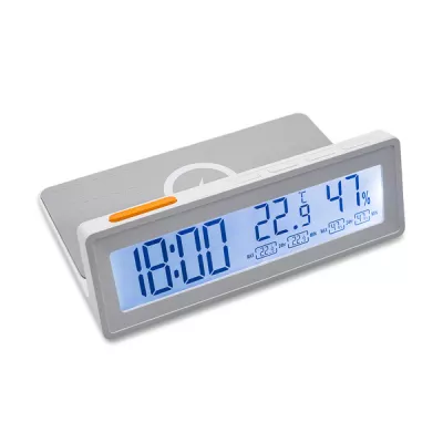 Ładowarka ze stacją pogodową Interio - biały (R22126.06)