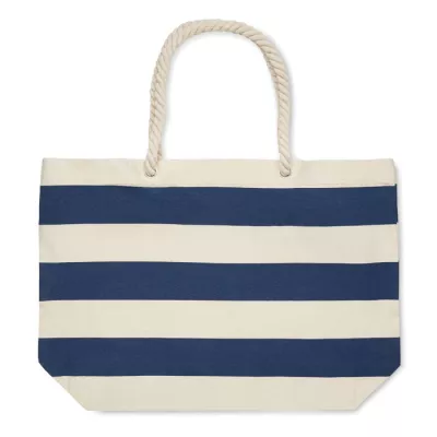 Torba plażowa bawełniana 220 g/m² HEAVEN STRIPE - Niebieski (MO2126-04)