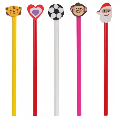 Ołówek z gumką GERTRUDA - różowy (1062011)