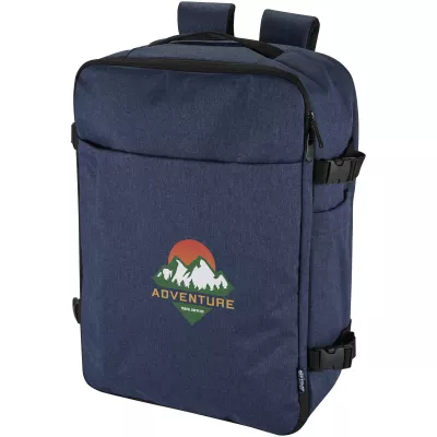 Libra plecak na laptopa o przekątnej 17 cali o pojemności 25 l wykonany z materiałów z recyclingu z certyfikatem GRS - Granatowy melanż (13011155)