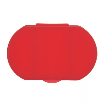 Pojemnik na tabletki z 3 przegrodami - czerwony (V8501-05)