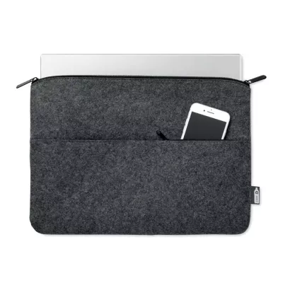 Torba na laptop 14" z filcu RPET TOPLO - Kamienny Szary (MO6419-15)