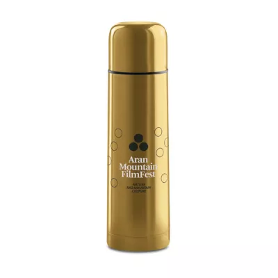 Termos stalowy dwuścienny 500 ml CHAN - Zloty Mat (MO8314-97)