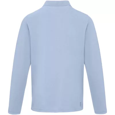 Męskie polo Oakville z długim rękawem - Niebieski mgła (38086-MISTBLUE)