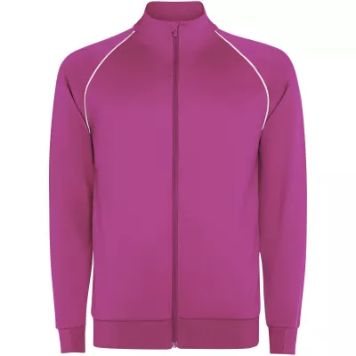 Męska bluza Valier z zamkiem błyskawicznym na całej długości - Pink Fluor (R0437-PINKFLUO)