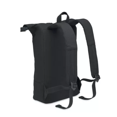Plecak rolltop na laptop 15" 340 g/m² KOPER ROLL - Czarny (MO2400-03)