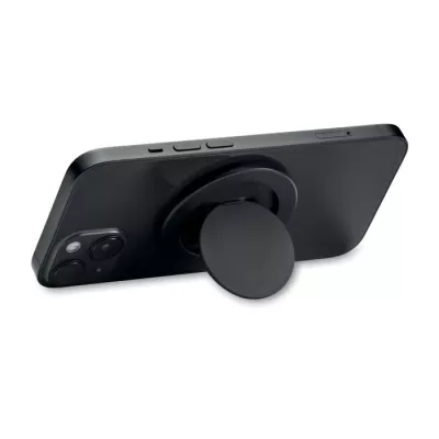 Uchwyt magnetyczny na telefon z ABS z recyklingu ABLE - Czarny (MO2556-03)