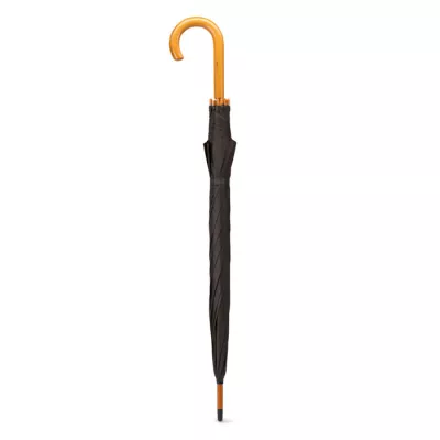 Parasol klasyczny 23" z drewnianym trzonem CALA - Czarny (KC5132-03)