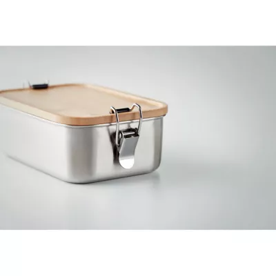 Pudełko na lunch stalowe 750 ml SONABOX - Drewna (MO6301-40)