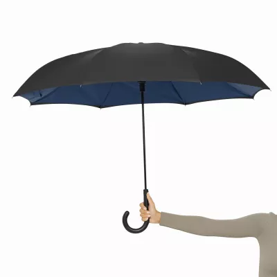 Parasol automatyczny OPPOSITE - ciemnoniebieski, czarny (56-0103380)