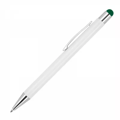 Długopis aluminiowy touch pen soft touch JEAN - ciemnozielony (1323899)
