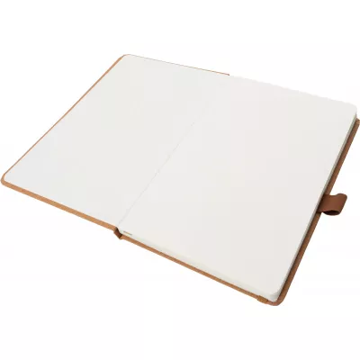 Notatnik A5 w kropki z papieru z recyklingu AGNESE - brązowy (2179901)