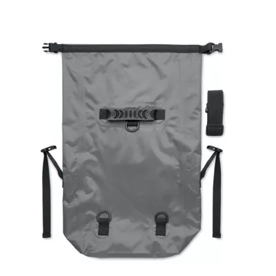 Plecak wodoodporny rolltop z RPET 25 l SCUBAROLL - Kamienny Szary (MO2181-15)