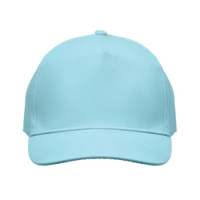 Czapka z daszkiem 5-panelowa z bawełny 180 g/m² SUNNY - Baby Blue (MO2345-66)