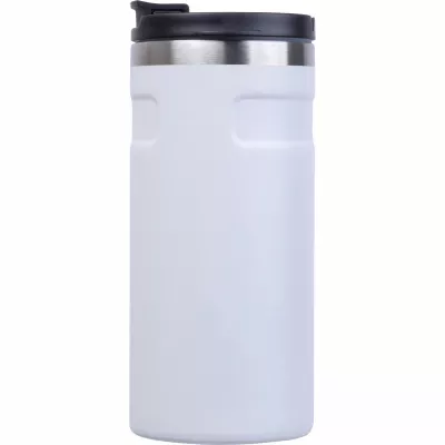 Kubek termiczny ze stali z recyklingu 450 ml SILVIO - biały (8536506)
