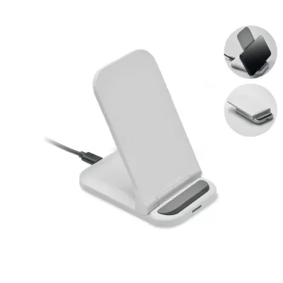 Ładowarka bezprzewodowa składana 15W POWERFOLD - Bialy (MO3140-06)