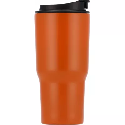 Kubek termiczny 550 ml ze stali z recyklingu DANA - pomarańczowy (8523910)