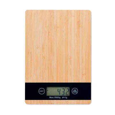 Waga kuchenna cyfrowa z bambusa do 5 kg PRECISE - Drewna (MO6245-40)