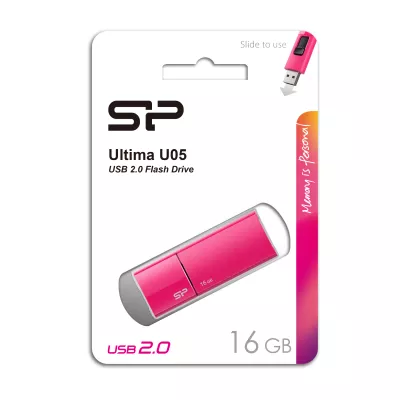 Pendrive Ultima U05, 32GB 2.0 Silicon Power - różowy (EG814411 16GB)