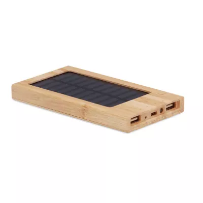 Powerbank solarny 4000 mAh ARENA SOLAR - Drewna (MO6509-40)