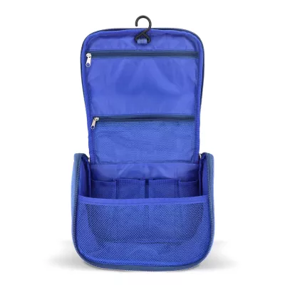 Torba podróżna na kosmetyki rPET 300D Kora - niebieski (LT95396-N0011)