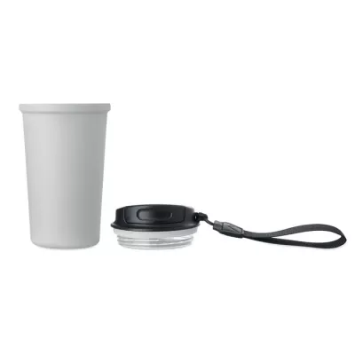 Kubek termiczny z ceramiczną wyściółką 400 ml NAKANO - Bialy (MO3156-06)