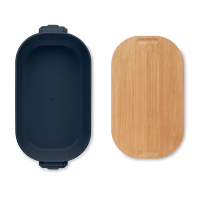 Lunchbox z PP z bambusową pokrywką 700 ml LEKKER - Francuski Granat (MO2459-85)